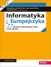 Okładka książki Informatyka Europejczyka. Poradnik metodyczny dla nauczycieli informatyki w gimnazjum. Edycja: Windows XP, Windows Vista, Linux Ubuntu (wydanie V)