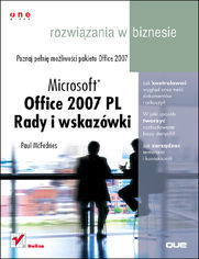 Okładka: Microsoft Office 2007 PL. Rady i wskazówki. Rozwiązania w biznesie