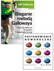 Okładka książki Bieganie metodą Gallowaya + Postanowienia noworoczne. Zestaw