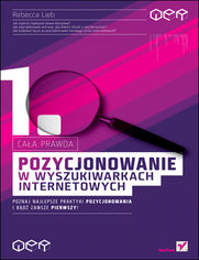 Okładka książki Pozycjonowanie w wyszukiwarkach internetowych. Cała prawda