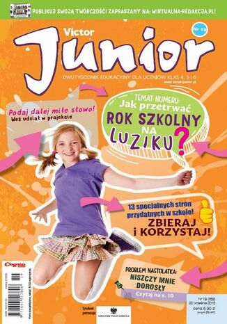 Okładka książki/ebooka Victor Junior nr 19 (369) 20 września 2018