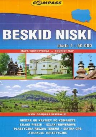 Okładka książki/ebooka Beskid Niski. Mapa 1:50 000