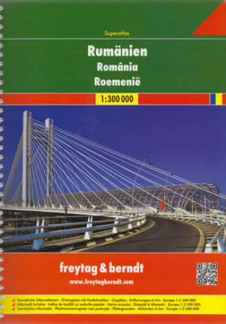 Okładka książki/ebooka Rumunia. Atlas Freytag & Berndt / 1:300 000