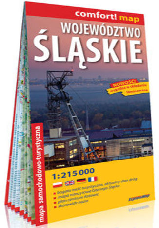 Okładka książki/ebooka Województwo Śląskie laminowana mapa samochodowo-turystyczna 1:215 000