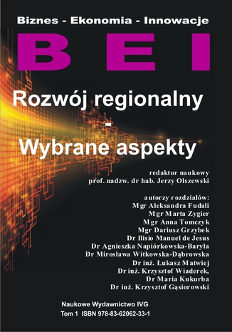 Okładka książki/ebooka Rozwój regionalny - Wybrane aspekty