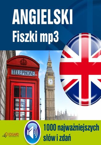 Okładka książki/ebooka Angielski Fiszki mp3 1000 najważniejszych słów i zdań