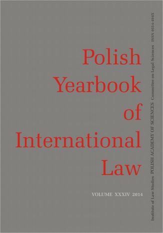 Okładka książki/ebooka 2014 Polish Yearbook of International Law vol. XXXIV