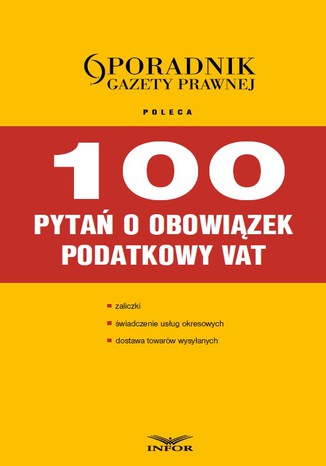 Okładka książki/ebooka 100 pytań o obowiązek podatkowy