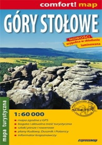 Okładka książki/ebooka Góry Stołowe mapa laminowana 1:60 000 ExpressMap