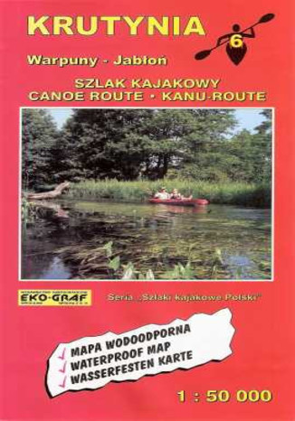 Okładka książki/ebooka Krutynia. Mapa kajakowa EkoGraf / 1:50 000