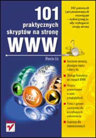 101 praktycznych skryptów na stronę WWW Marcin Lis - okładka książki