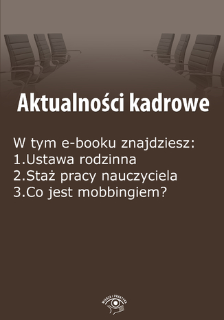 Okładka książki/ebooka Aktualności kadrowe, wydanie maj 2015 r