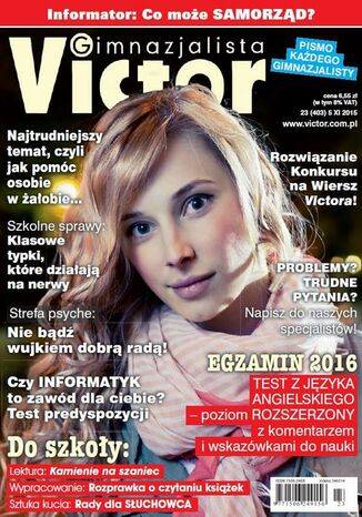 Okładka książki/ebooka Victor Gimnazjalista nr 23 (403)