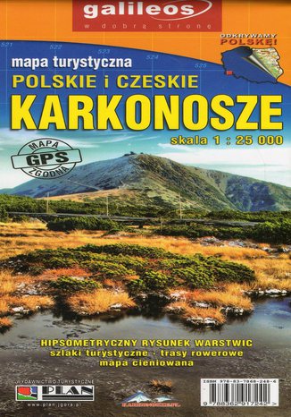 Okładka książki/ebooka Polskie i Czeskie Karkonosze, 1:25 000