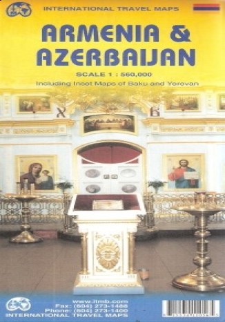 Okładka książki Armenia i Azerbejdżan. Mapa ITMB 1:560 000