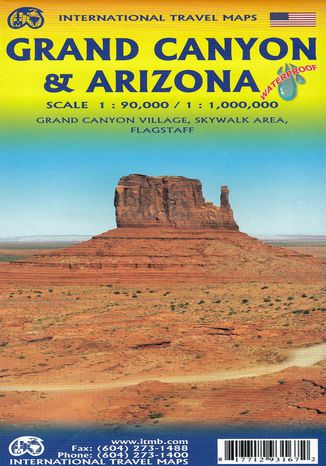 Okładka książki/ebooka Grand Canyon & Arizona, 1:90 000 / 1:1 000 000