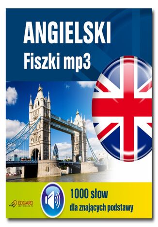 Okładka książki/ebooka Angielski Fiszki mp3 1000 słówek dla znających podstawy