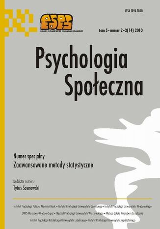Okładka książki/ebooka Psychologia Społeczna nr 2-3(14)/2010