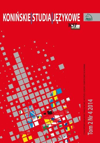 Okładka książki/ebooka Konińskie Studia Językowe Tom 2 Nr 4 2014
