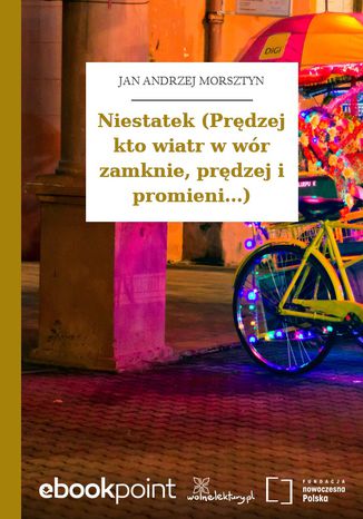 Okładka książki/ebooka Niestatek (Prędzej kto wiatr w wór zamknie, prędzej i promieni...)