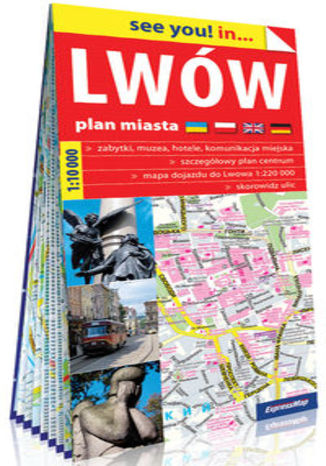 Okładka książki/ebooka Lwów papierowy plan miasta 1:10 000