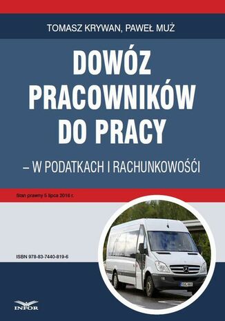 Okładka książki/ebooka Dowóz pracowników do pracy - w podatkach i rachunkowości