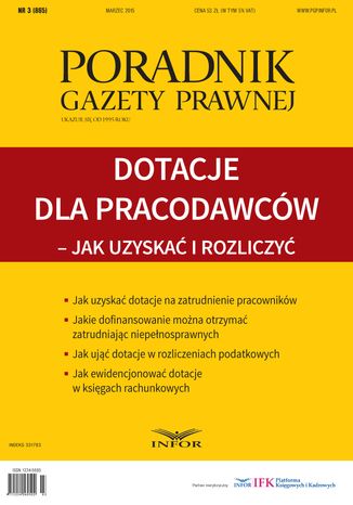 Okładka książki/ebooka Dotacje dla pracodawców - jak uzyskać i rozliczyć