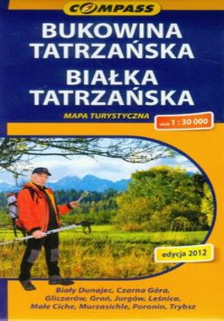 Okładka książki Bukowina Tatrzańska, Białka Tatrzańska. Mapa turystyczna Compass 1:30 000