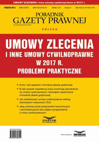 Okładka książki/ebooka Umowy zlecenia i inne umowy cywilnoprawne w 2017 r. Problemy praktyczne