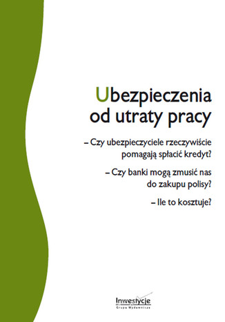 Okładka książki/ebooka Ubezpieczenia od utraty pracy