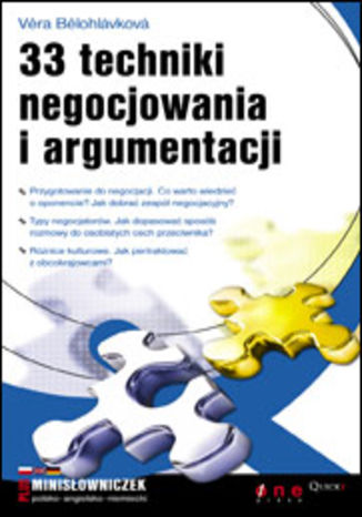 33 techniki negocjowania i argumentacji Vĕra Bĕlohlávková - okładka książki