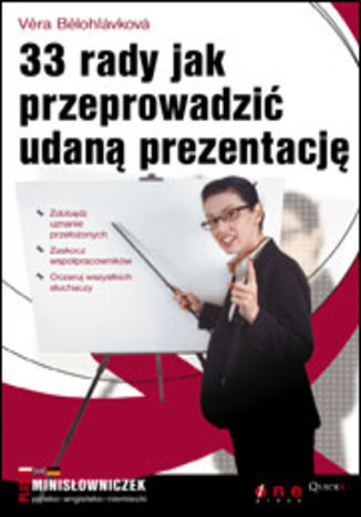 Okładka książki/ebooka 33 rady jak przeprowadzić udaną prezentację