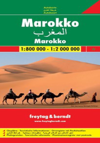 Okładka książki/ebooka Maroko. Mapa Freytag & Berndt 1:800 000 / 1:2 000 000