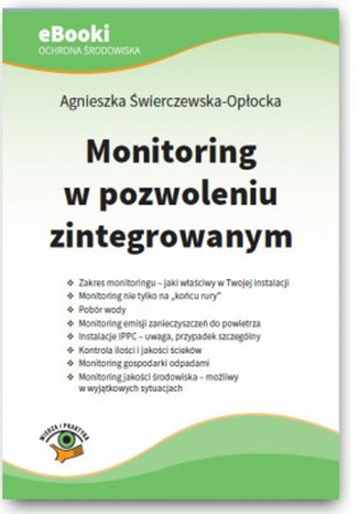 Ok³adka ksi±¿ki/ebooka Monitoring w pozwoleniu zintegrowanym