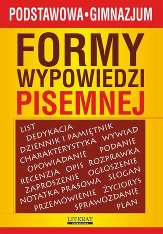 Okładka książki/ebooka Formy wypowiedzi pisemnej