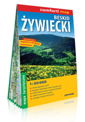 Okładka książki/ebooka Beskid Żywiecki laminowana mapa turystyczna 1:50 000