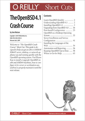 Okładka książki/ebooka The OpenBSD 4.0 Crash Course