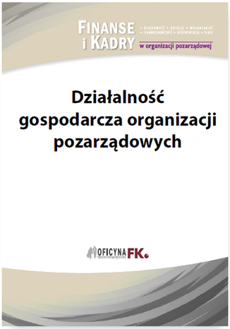 Okładka książki/ebooka Działalność gospodarcza organizacji pozarządowych