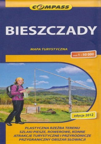 Okładka książki/ebooka Bieszczady. Mapa Compass 1:50 000