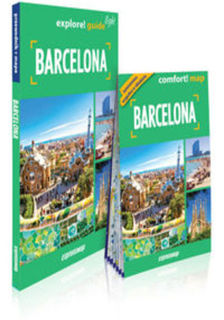Okładka książki/ebooka Barcelona light przewodnik + mapa