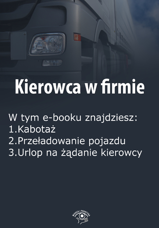 Okładka książki/ebooka Kierowca w firmie, wydanie grudzień 2015 r