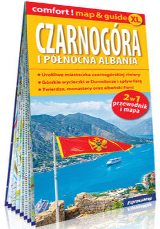Okładka książki/ebooka Czarnogóra i północna Albania laminowany map&guide XL 2w1: przewodnik i mapa