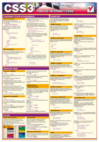 Okładka książki/ebooka Tablice informatyczne. CSS3