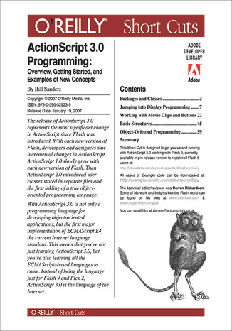 Okładka książki/ebooka ActionScript 3.0 Programming: Overview, Getting Started, and Examples of New Concepts