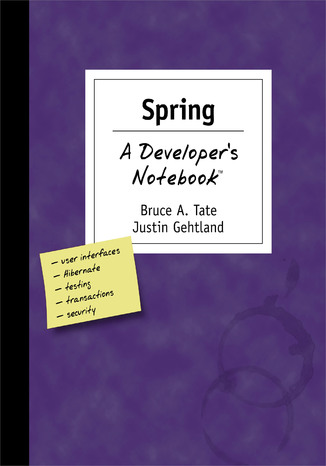 Okładka książki/ebooka Spring: A Developer's Not