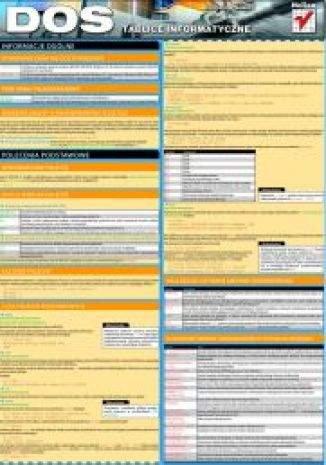 Okładka książki/ebooka DOS. Tablice informatyczne