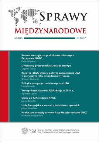 Okładka książki/ebooka Sprawy Międzynarodowe 4/2017