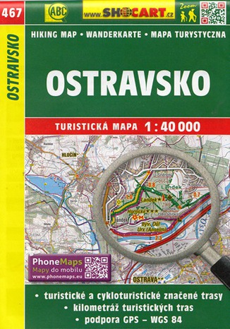 Okładka książki/ebooka Ostravsko (Ostrawa i okolice). Mapa Shocart / 1:40 000