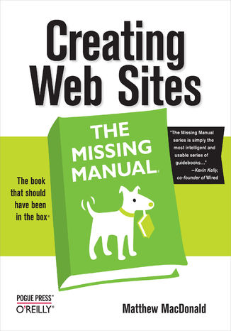 Okładka książki/ebooka Creating Web Sites: The Missing Manual. The Missing Manual