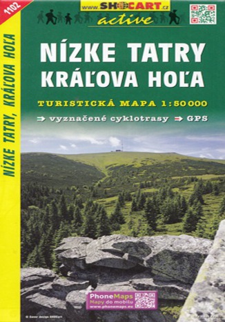 Okładka książki Nízké Tatry, Kráľova Hoľa, 1:50 000